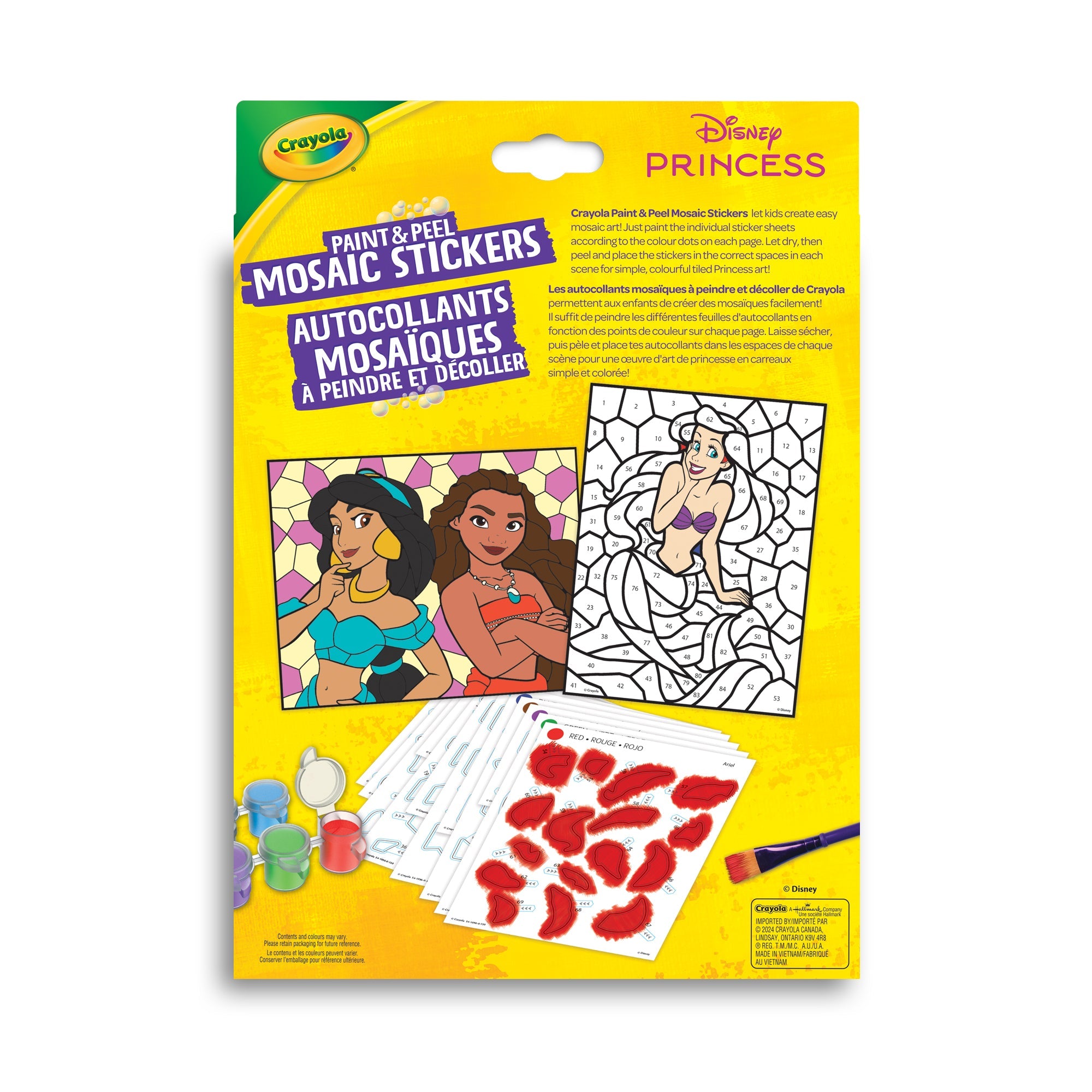 Crayola Paint and Peel Mosaic Stickers, Disney Princess