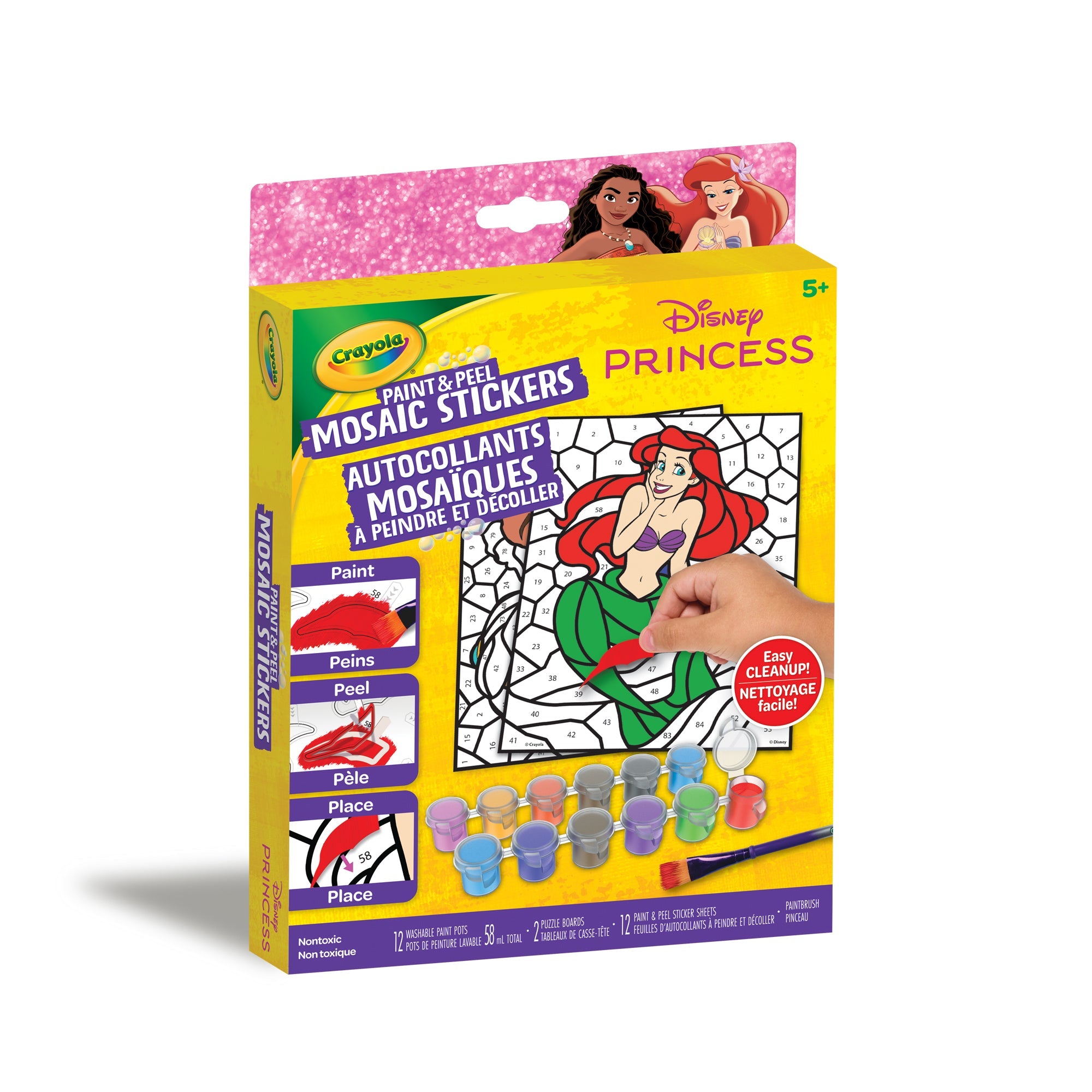 Crayola Paint and Peel Mosaic Stickers, Disney Princess