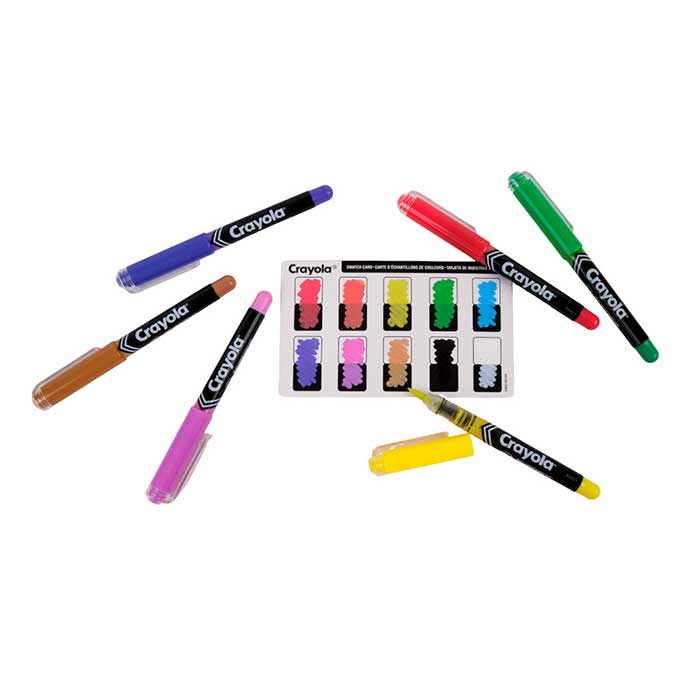 Crayola 10Crayola 10-Count Brush Tip Acrylic Paint Markers – Versatile Art Markers for Kids & Teens (Ages 8+)-Count Brush Tip Acrylic Paint Markers – Versatile Art Markers for Kids & Teens (Ages 8+)