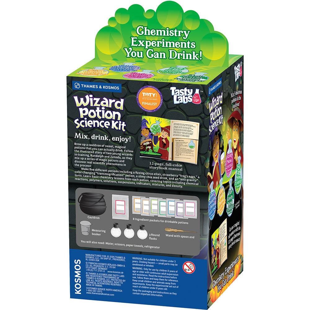 Thames & Kosmos Tasty Labs Wizard Potion Science Kit – Make 5 Drinkable Magic Potions & Learn Chemistry (Ages 8+)