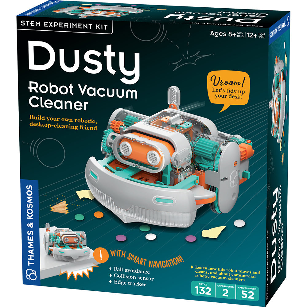 Thames & Kosmos Dusty – Build Your Own Robot Vacuum Cleaner STEM Kit