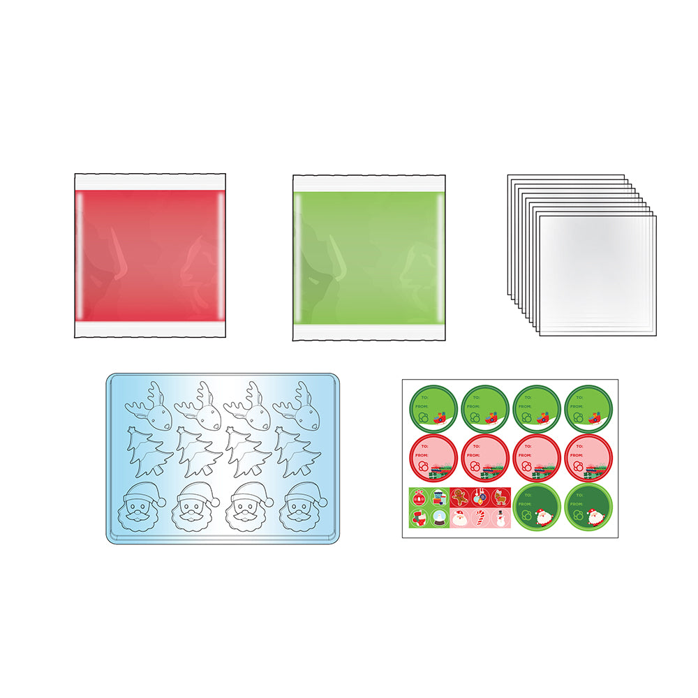Thames & Kosmos Gummy Candy Making Kit – Trees, Santas & Reindeer (Christmas)
