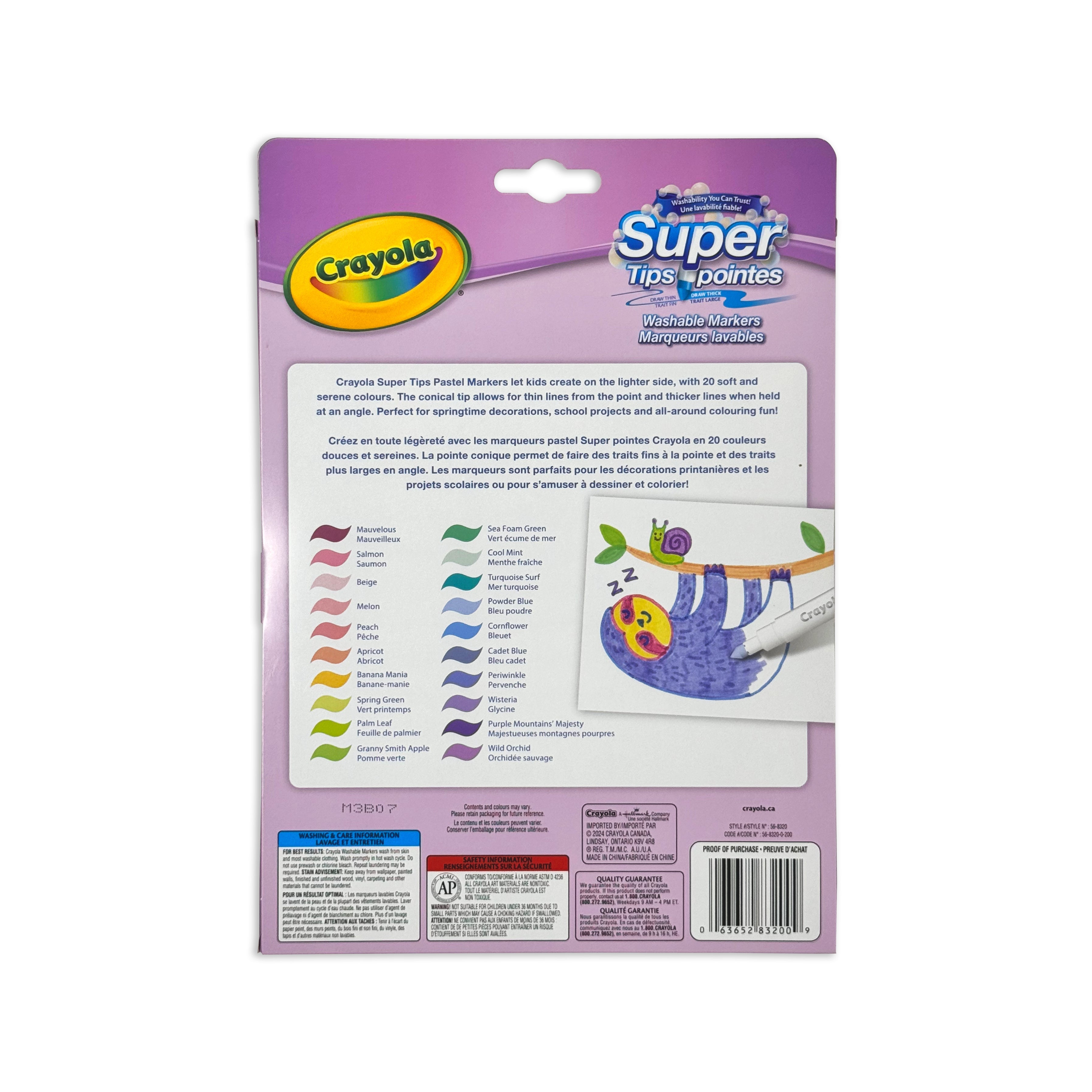 Crayola Washable Pastel Super Tips(20 count)