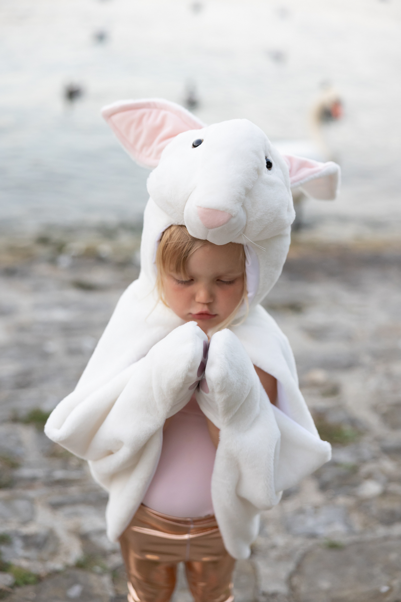Great Pretenders Bunny Cuddle Cape, Size 4-6