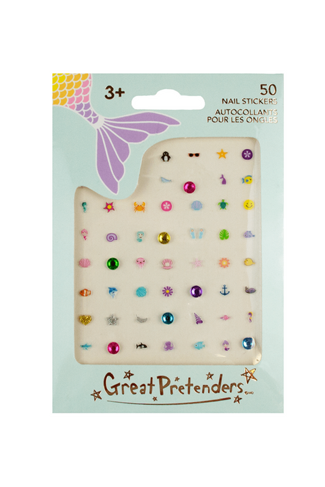 Great Pretenders Mermaid Nail Stickers, 50pcs