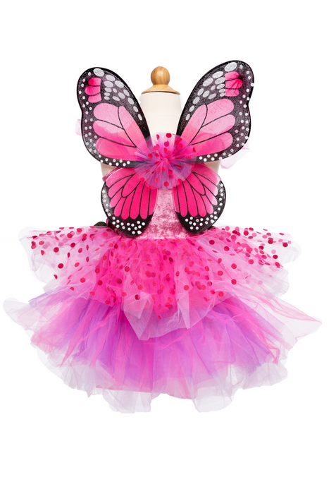 Great Pretenders Fairy Blooms Deluxe Dress & Wings, Hot Pink/Lilac, Size 5-6