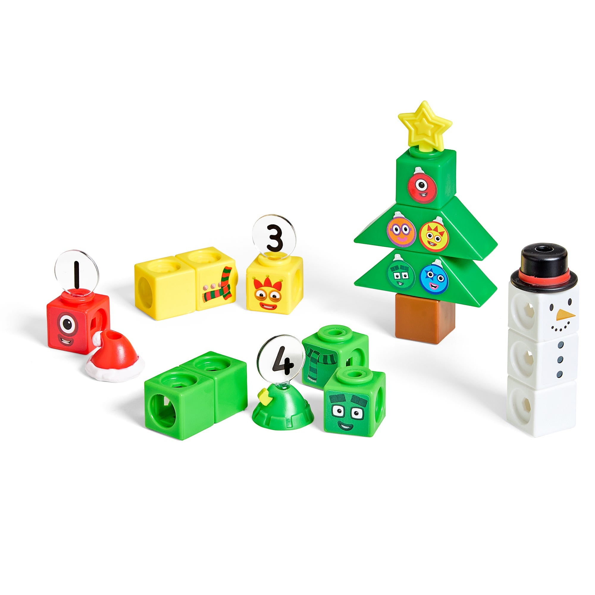 Numberblocks 2026 Advent Calendar – 24-Day Holiday Countdown with MathLink Cubes, Board Game & French Instructions (Ages 3+)