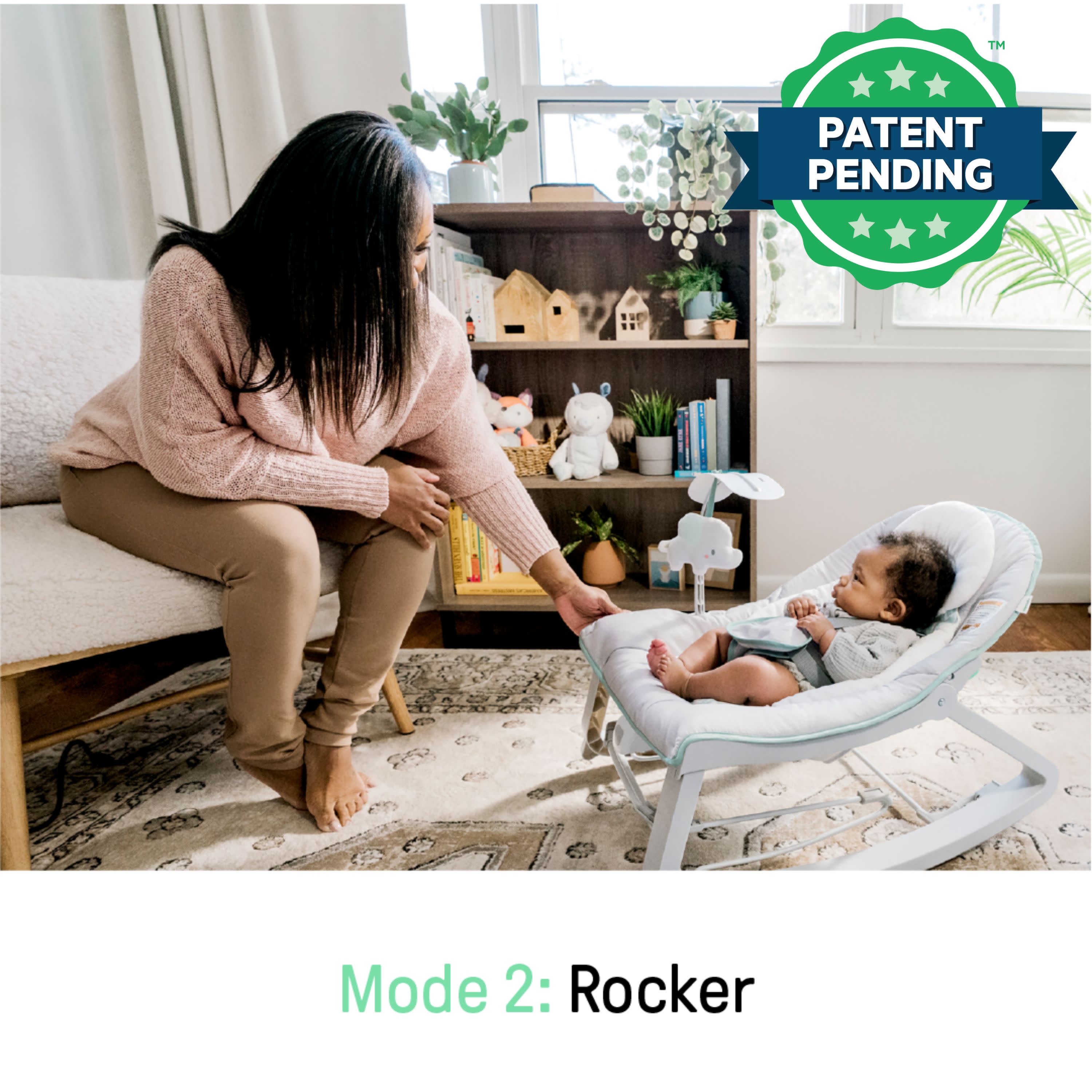Ingenuity Keep Cozy 3-in-1 Grow with Me Bounce & Rock Seat - Weaver