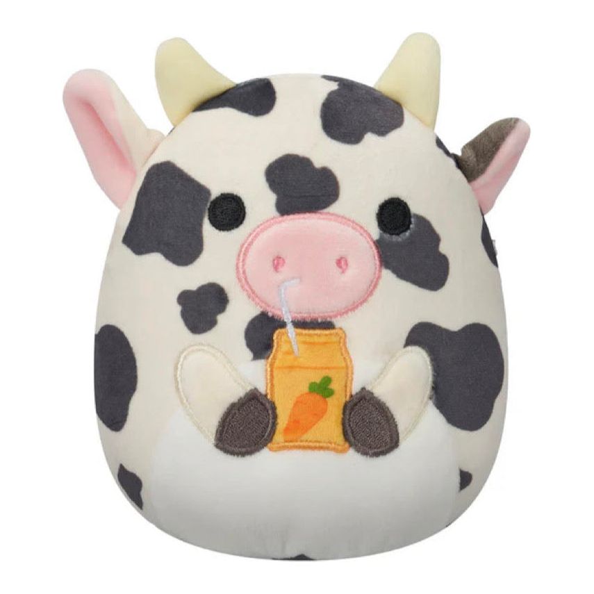 Squishmallows 8" Easter - Colin the Cow with Carrot Juice