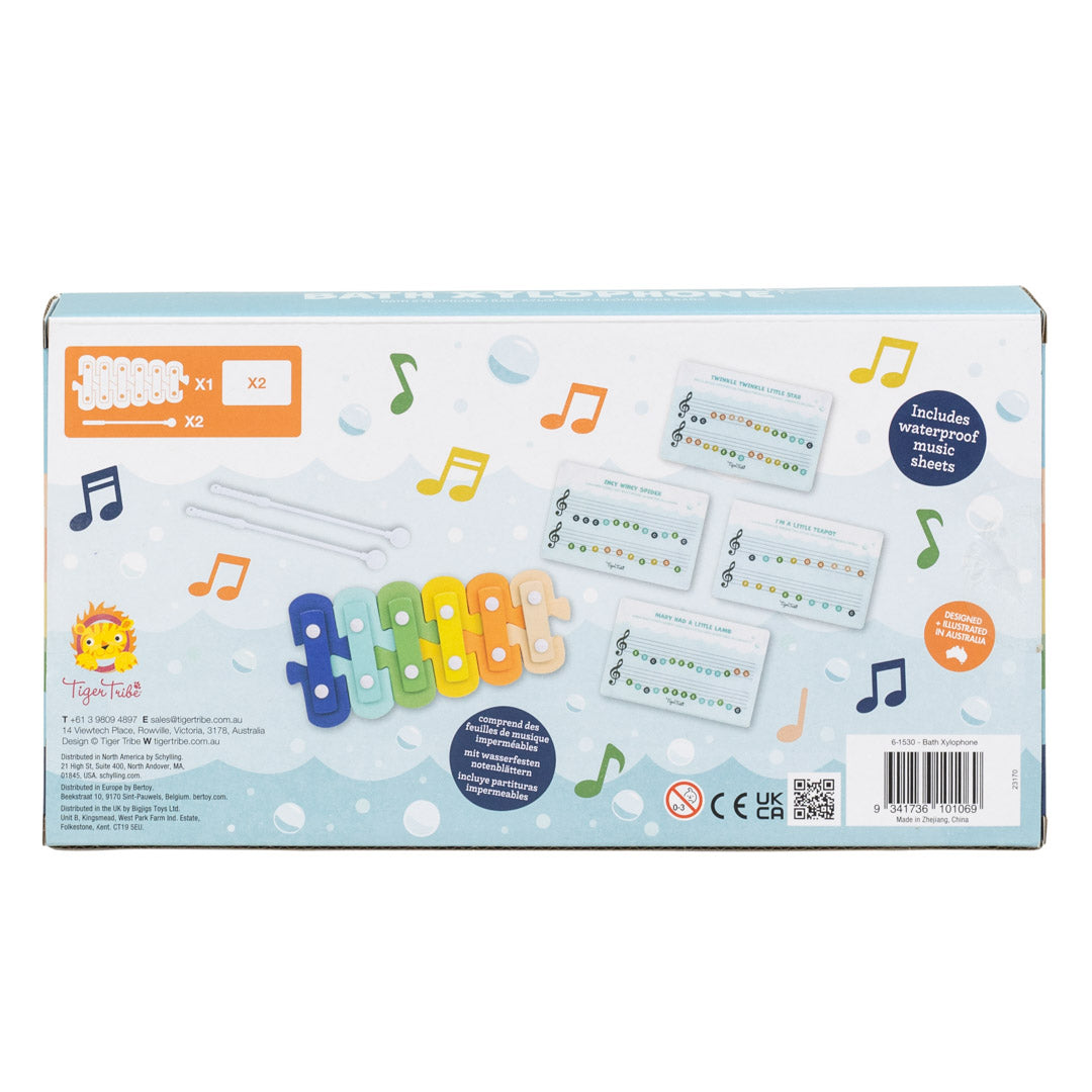 Tiger Tribe Waterproof Bath Xylophone – Musical Toddler Bath Toy