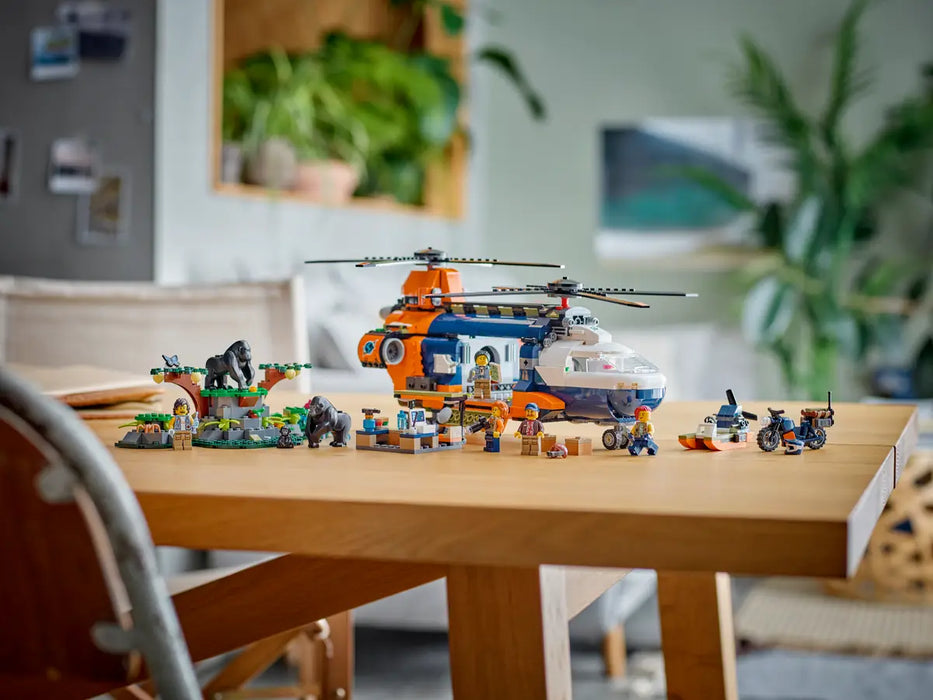 Lego Jungle Explorer Helicopter at Base Camp (60437)