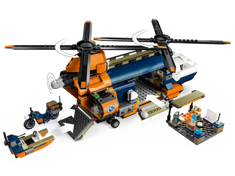 Lego Jungle Explorer Helicopter at Base Camp (60437)