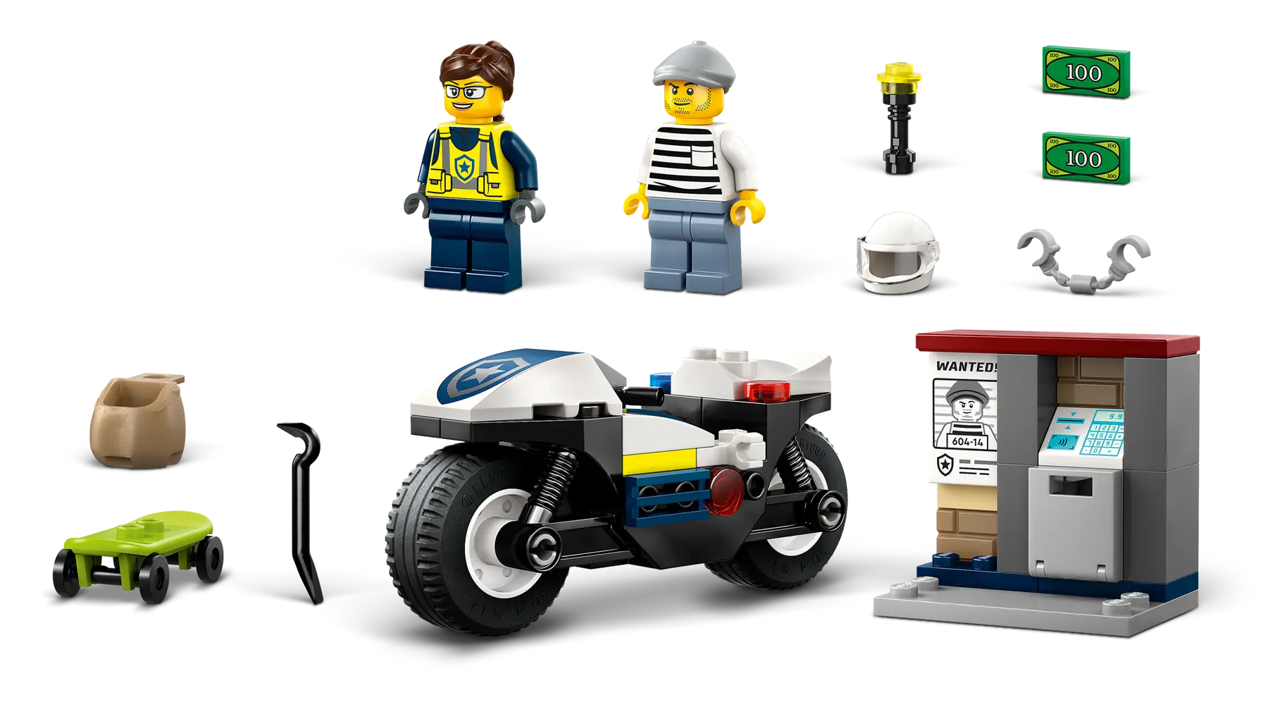 Lego Police Motorcycle Chase (60455)