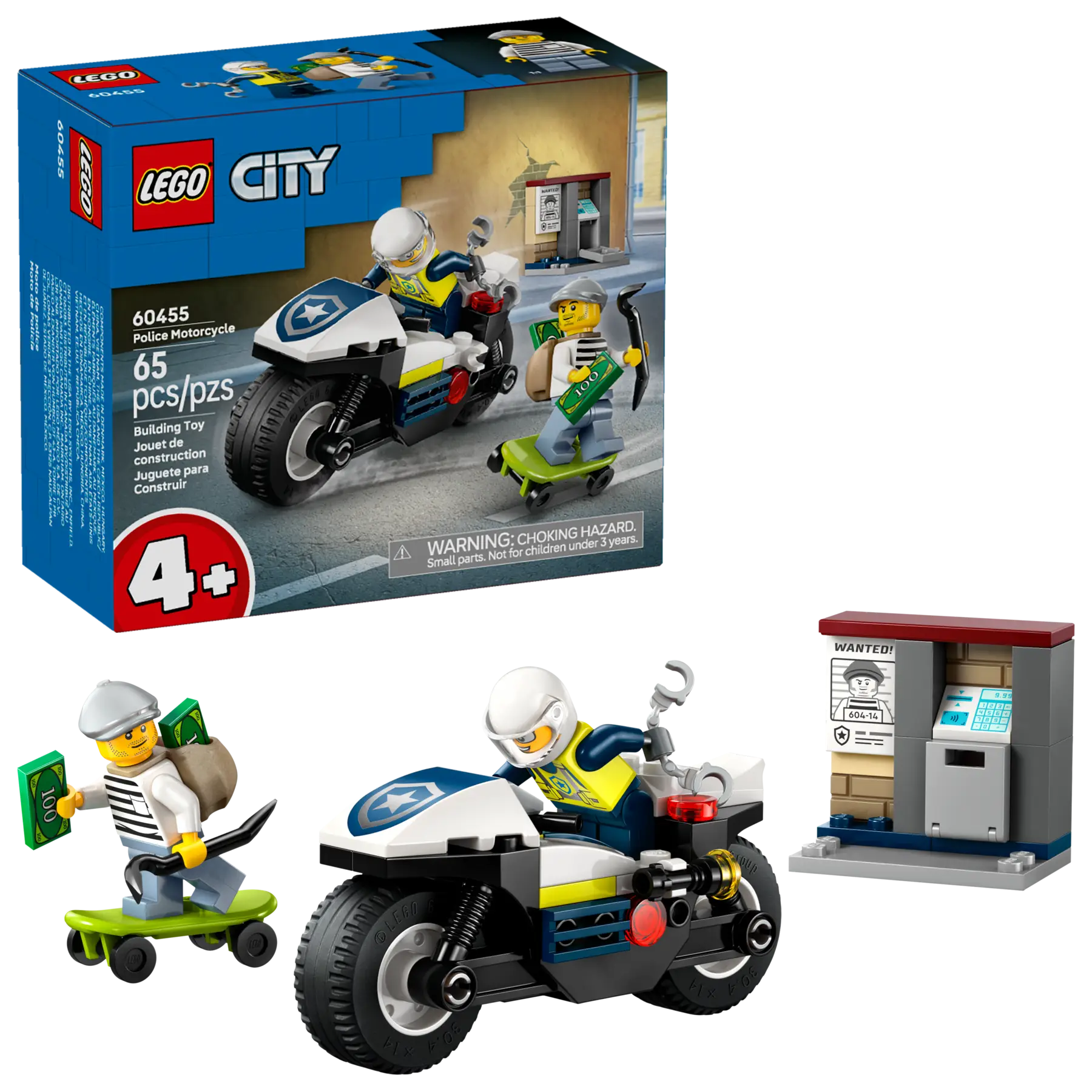Lego Police Motorcycle Chase (60455)