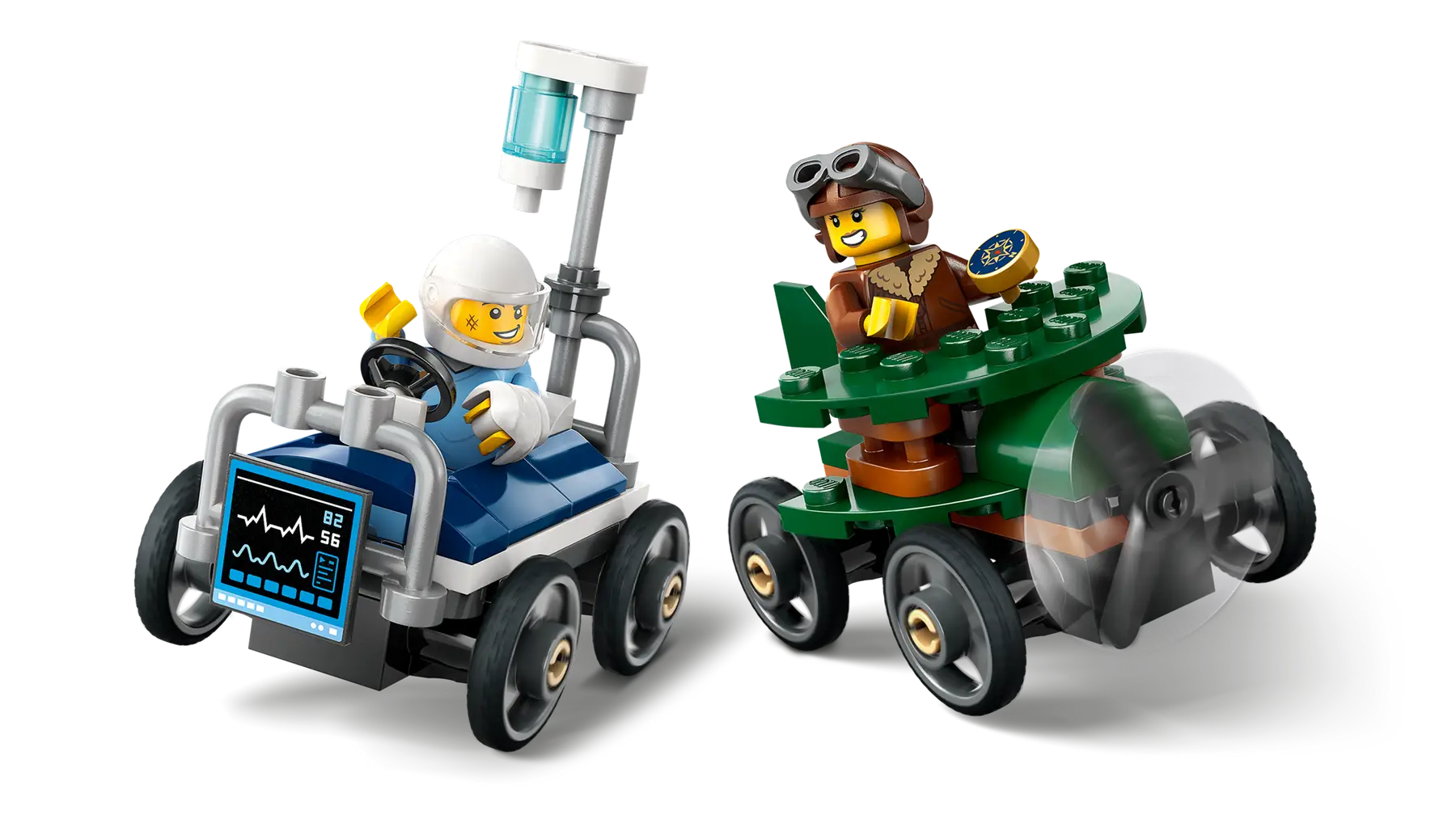 Lego Airplane vs. Hospital Bed Ra.. (60459)