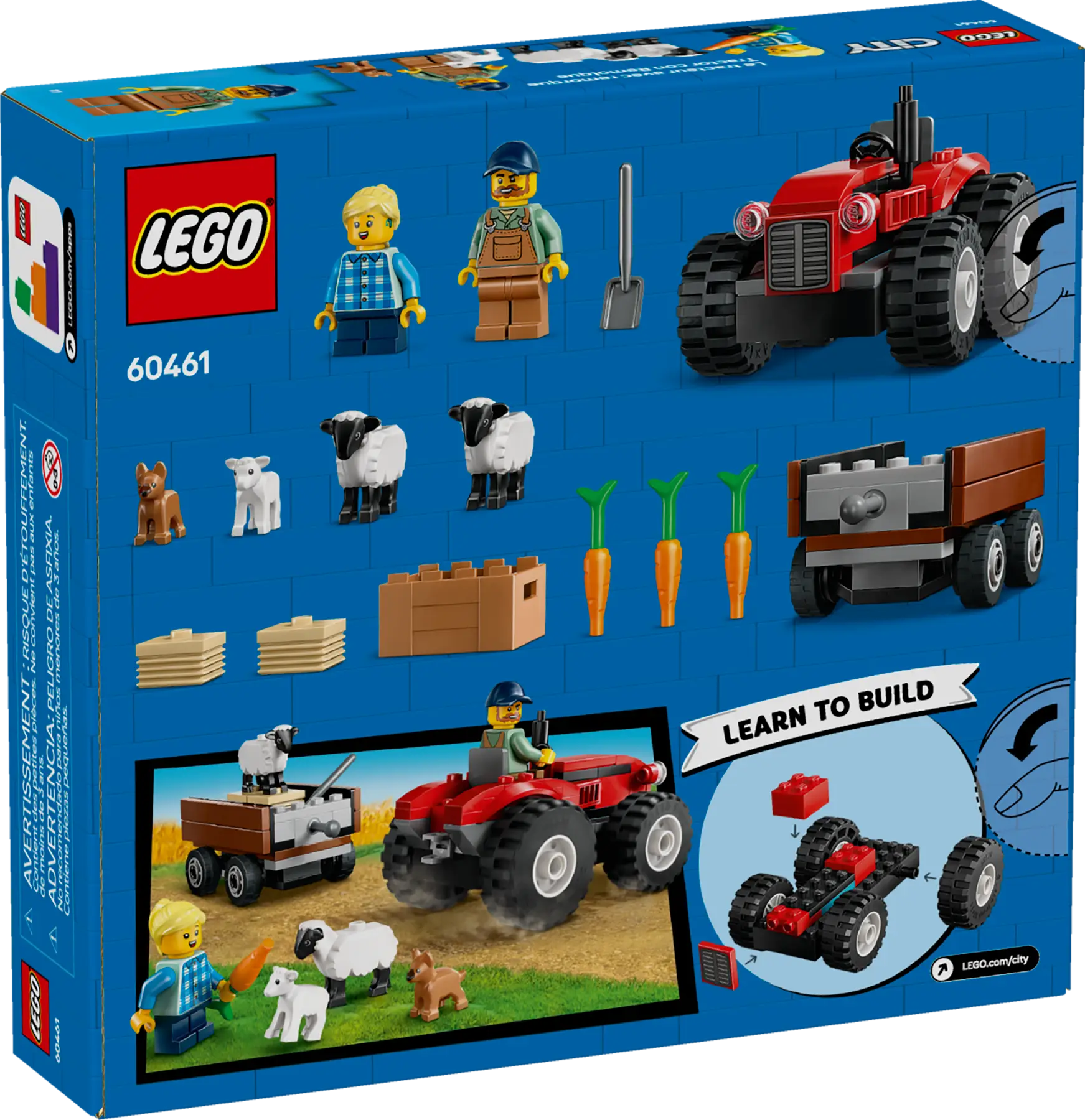 Lego Red Farm Tractor with Traile.. (60461)