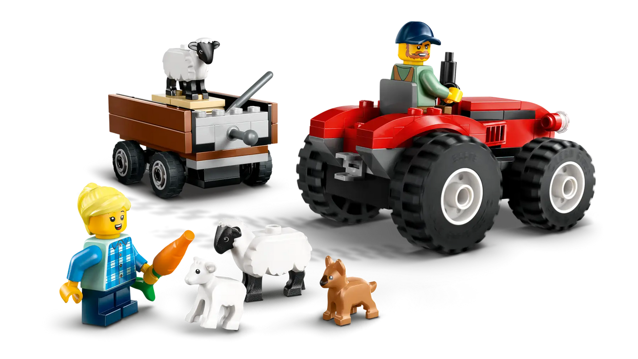 Lego Red Farm Tractor with Traile.. (60461)