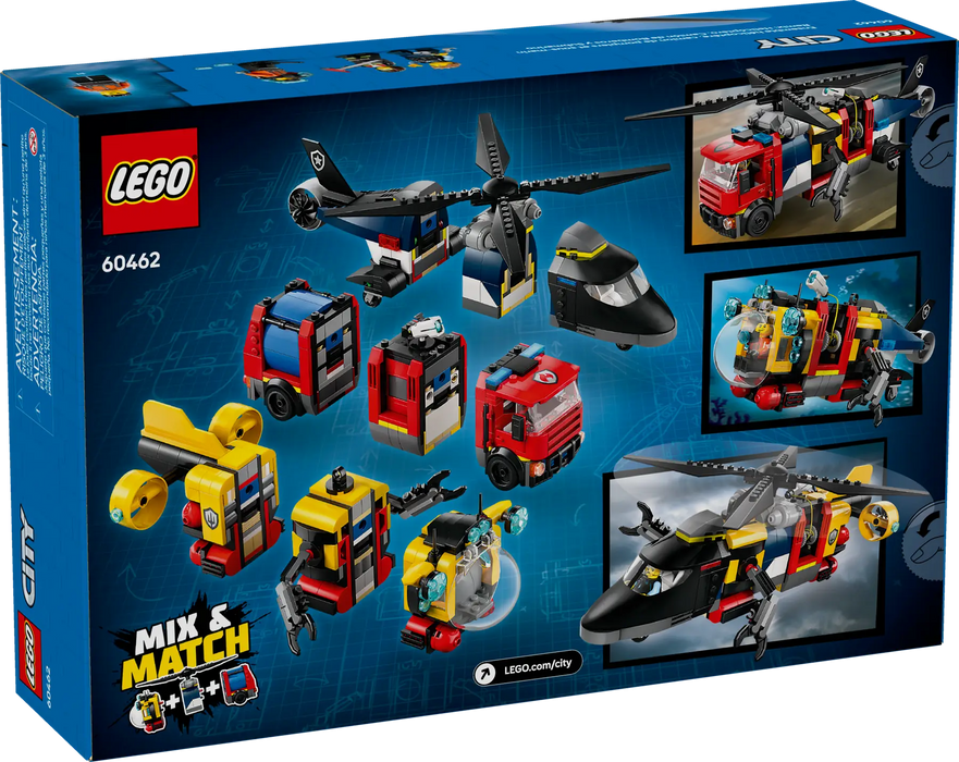 Lego Helicopter, Fire Truck & Sub.. (60462)