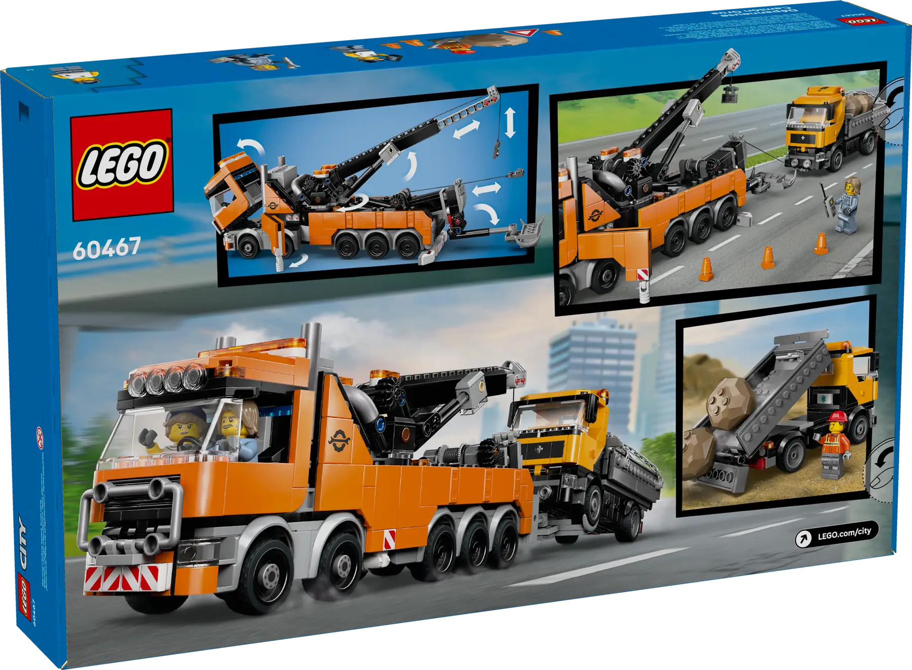 Lego Heavy-Duty Recovery Tow Truck with Crane (60467)