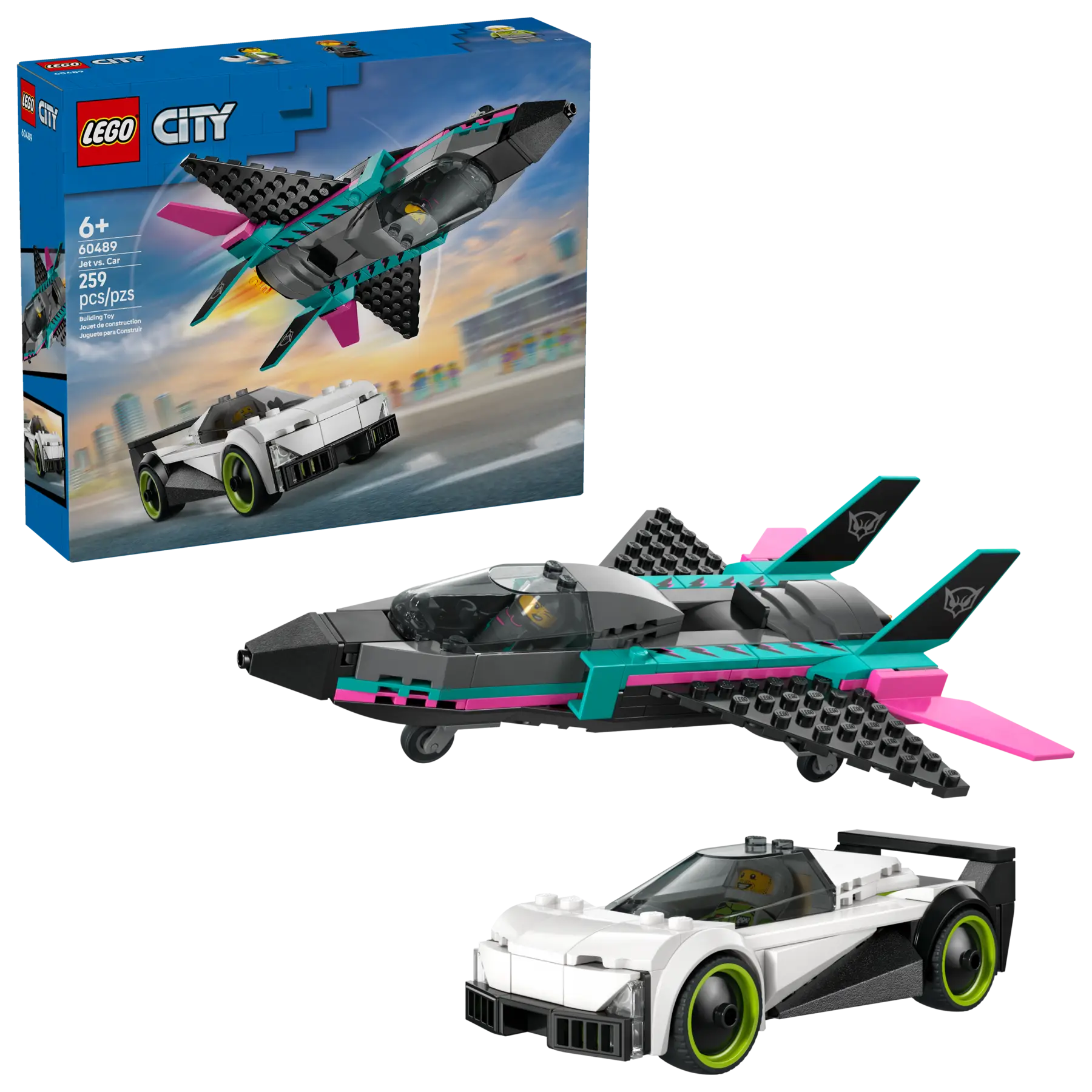 Lego Jet vs. Car  (60489)