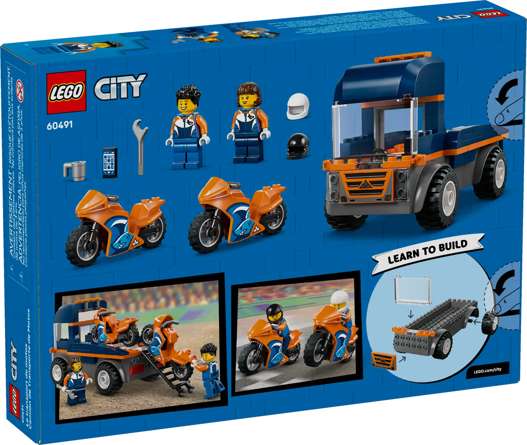 Lego Motorcycle Transporter  (60491)