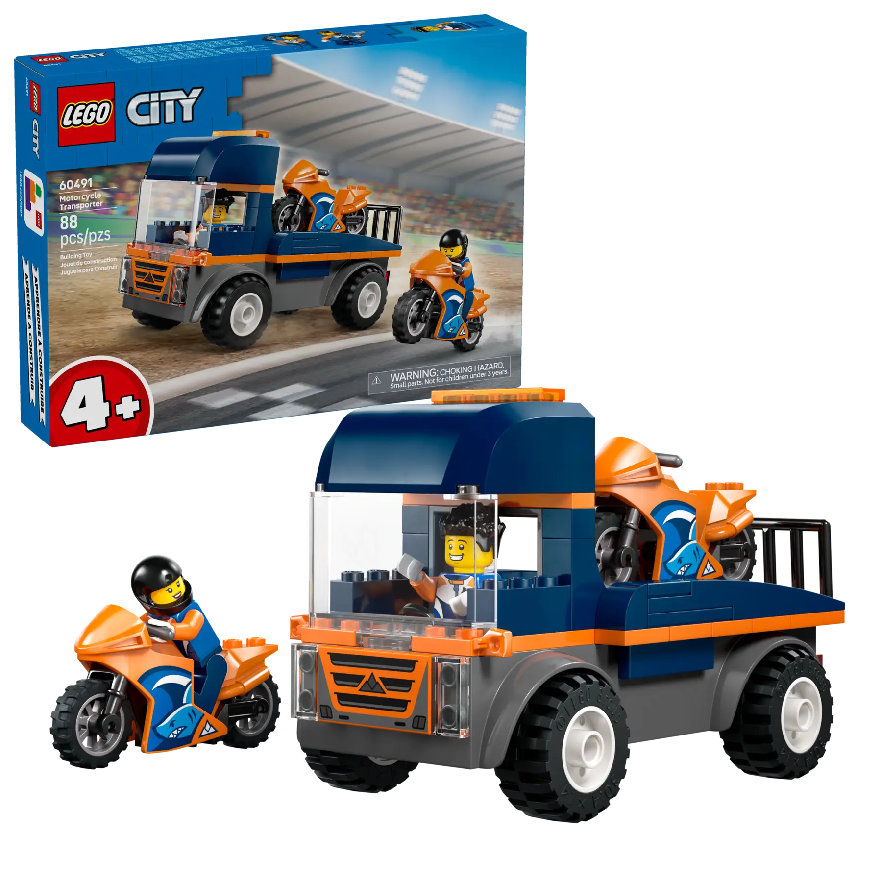 Lego Motorcycle Transporter  (60491)