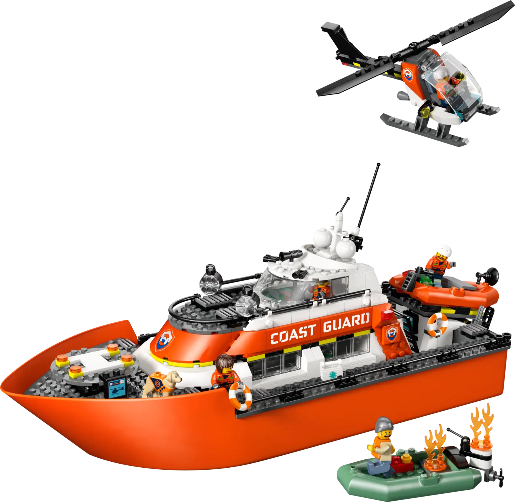Lego Coast Guard Rescue Boat & Helicopter (60504)