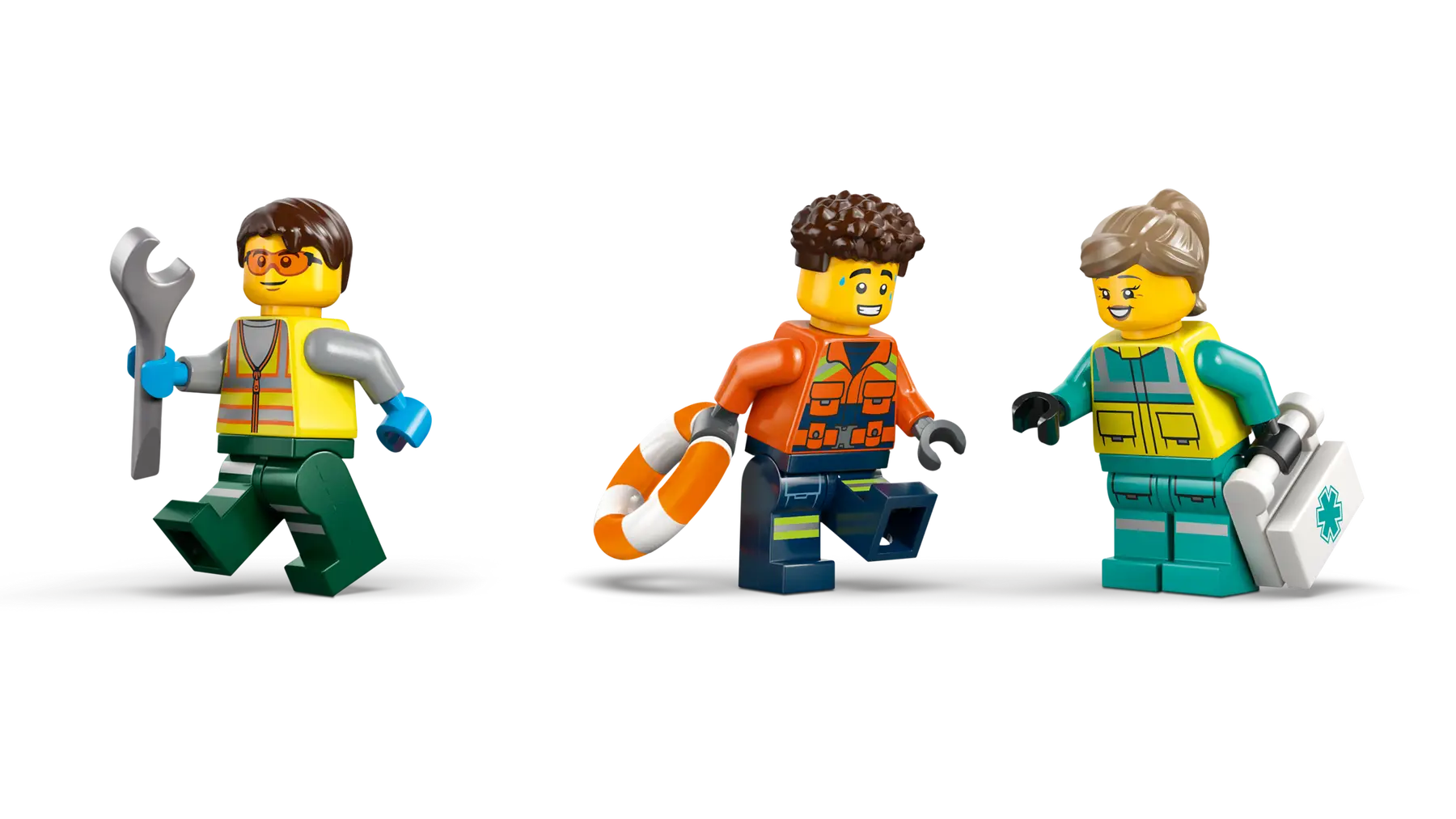 Lego Airplane, Service Truck & Hovercraft Remix (60505)