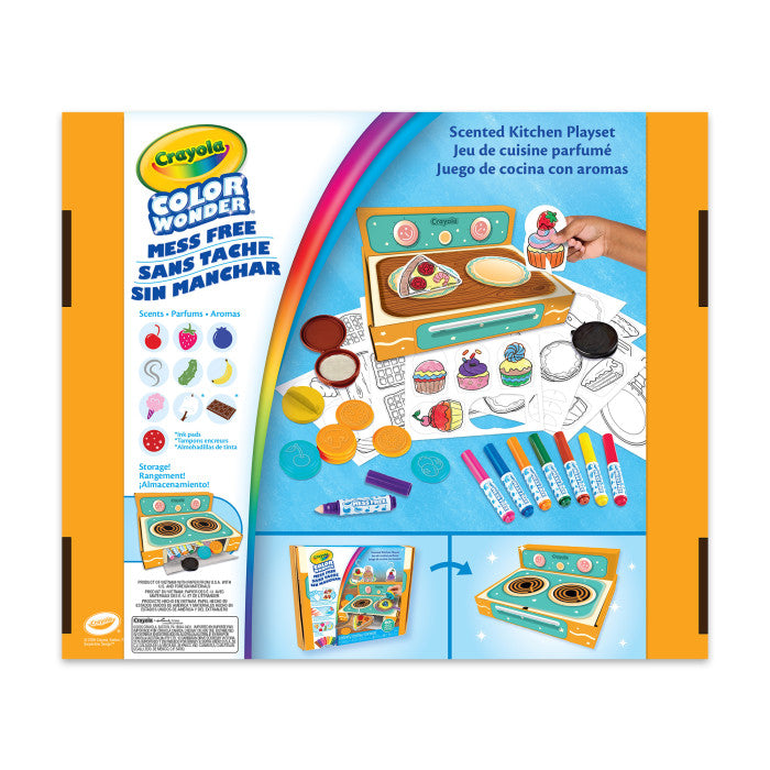 Crayola Color Wonder Scented Kitchen Stamper Playset – Mess-Free Food-Scented Stamp Activity (Ages 3+)