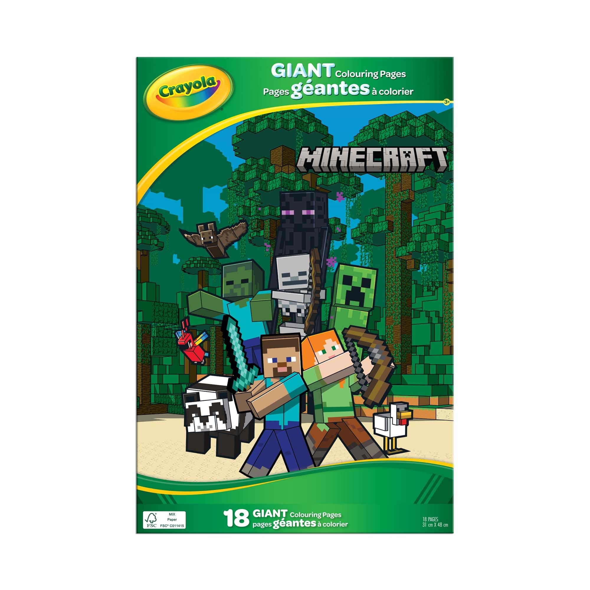 Crayola Giant Colouring Pages - Minecraft