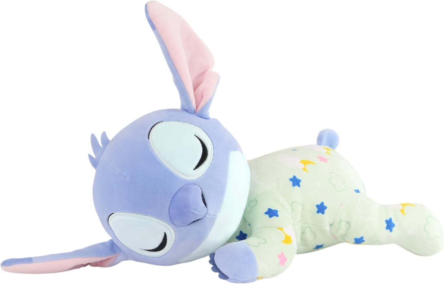 Disney Stitch Sleeping Baby Plush – Cuddly Stitch in Pyjamas Stuffed Toy