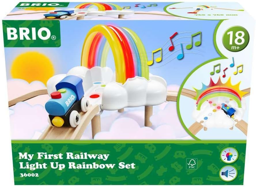 Brio My First Railway Light Up Rainbow Set