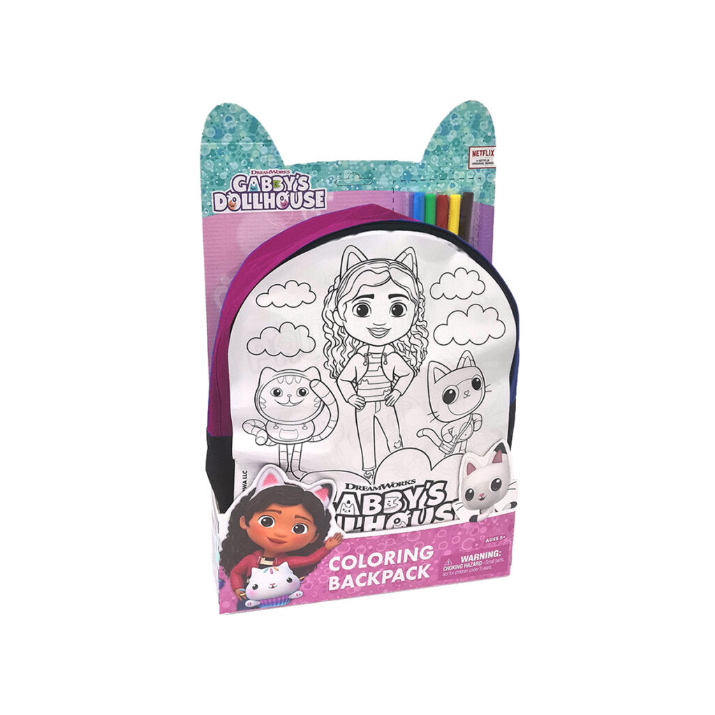Gabby's Dollhouse Colouring Backpack — Bright Bean Toys