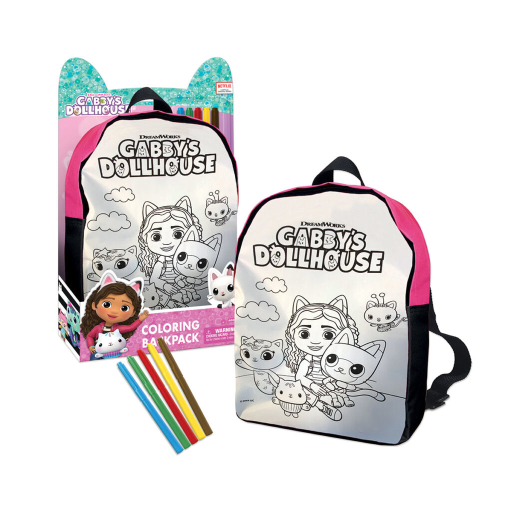 Gabby's Dollhouse Colouring Backpack — Bright Bean Toys
