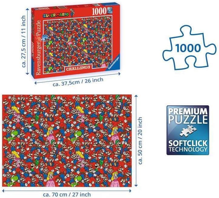 Ravensburger Super Mario Bros Challenge 1000 Pc