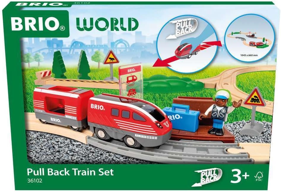 Brio Pull Back Train Set