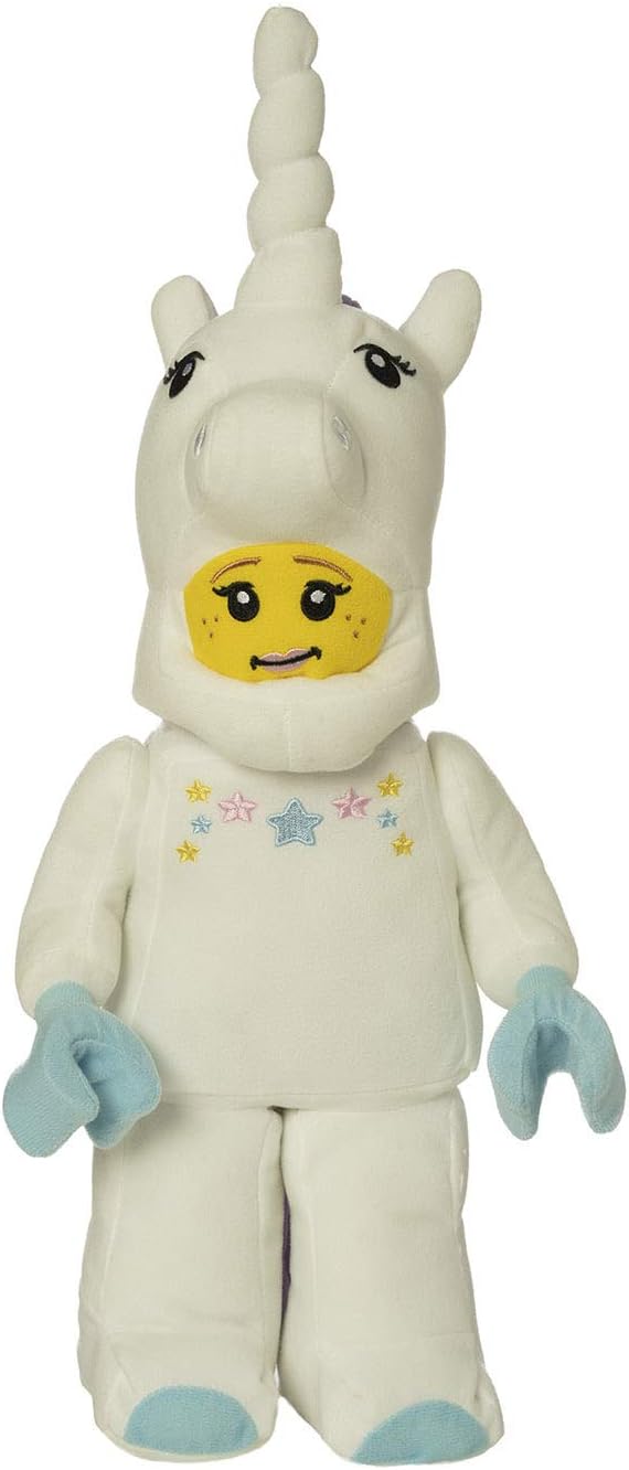 Manhattan Toy LEGO Unicorn Girl 17" Minifigure Plush – Large Official LEGO Stuffed Toy