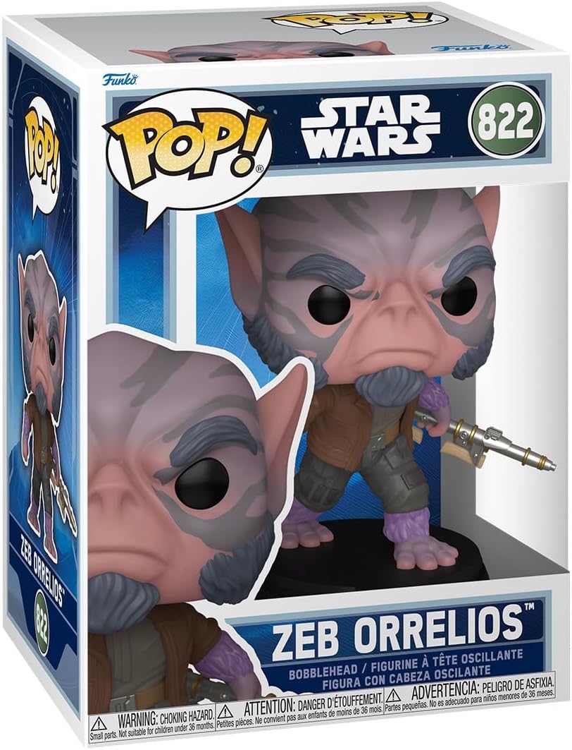 Funko Pop! Star Wars The Mandalorian & Grogu - Zeb Orrelios Collectible Vinyl Figure Series 1 Figure #5 (4 inches)