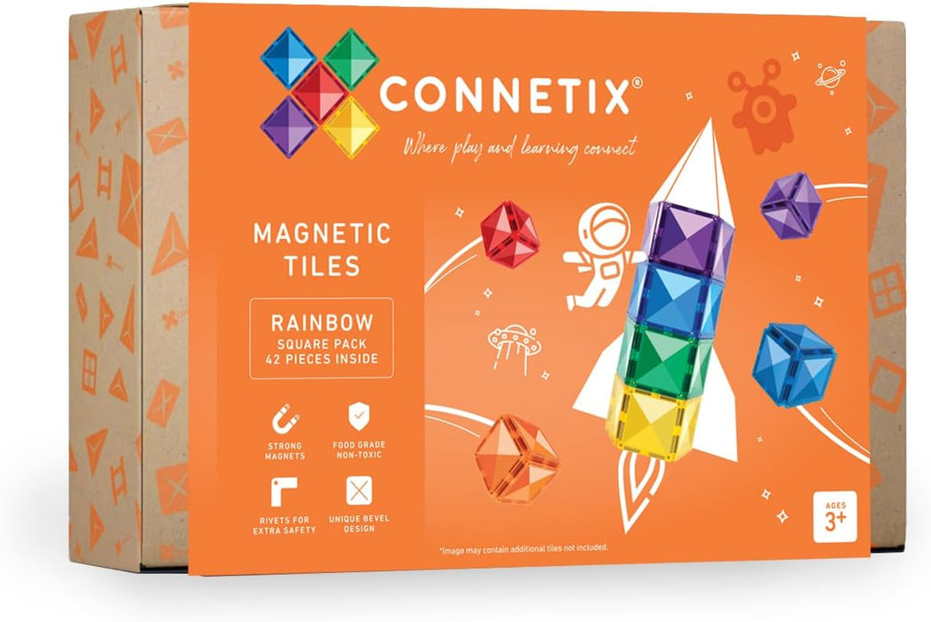 Connetix Rainbow Square Pack (42 Pieces)