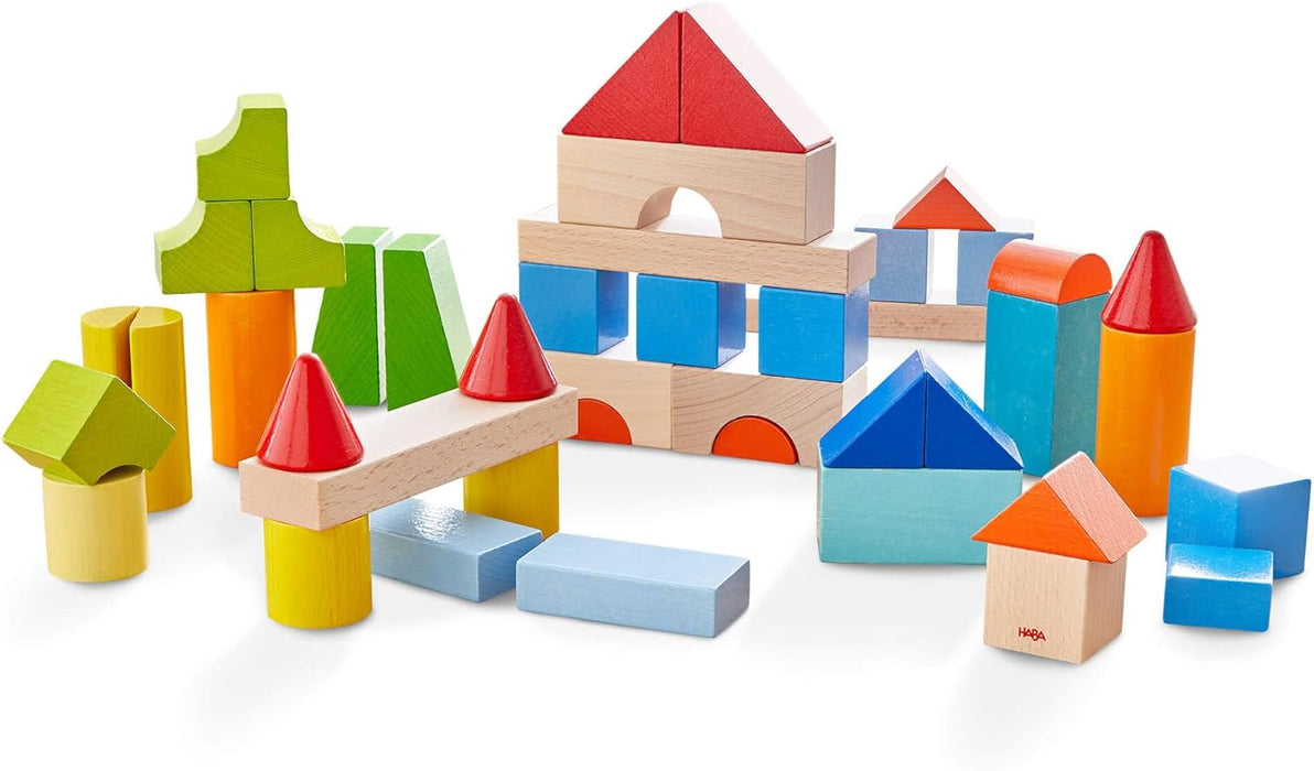 Colored Building Blocks 46 Pc Set