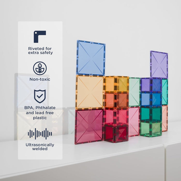 Connetix Pastel Square Pack (40 Pieces)