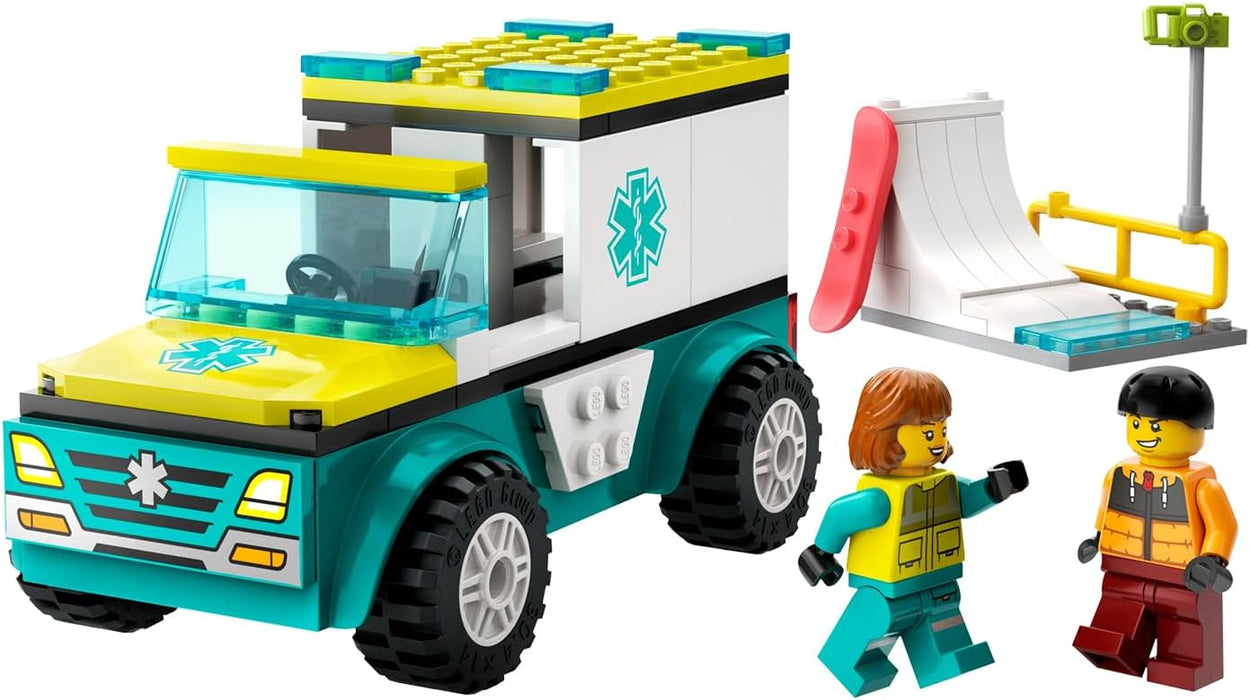 Lego Emergency Ambulance and Snowboarder (60403)