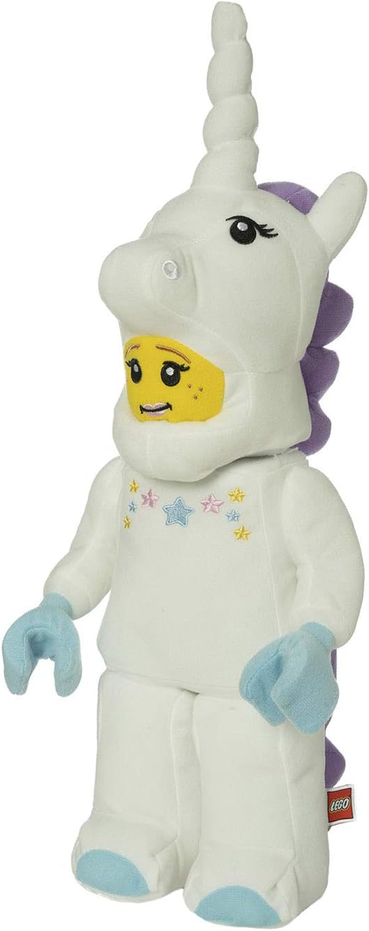 Manhattan Toy LEGO Unicorn Girl 17" Minifigure Plush – Large Official LEGO Stuffed Toy