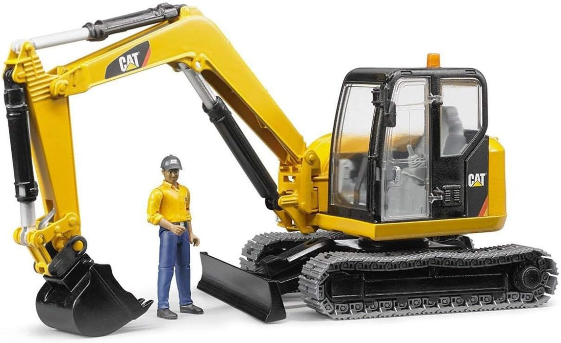 Bruder Cat® Mini Excavator with worker (02467)