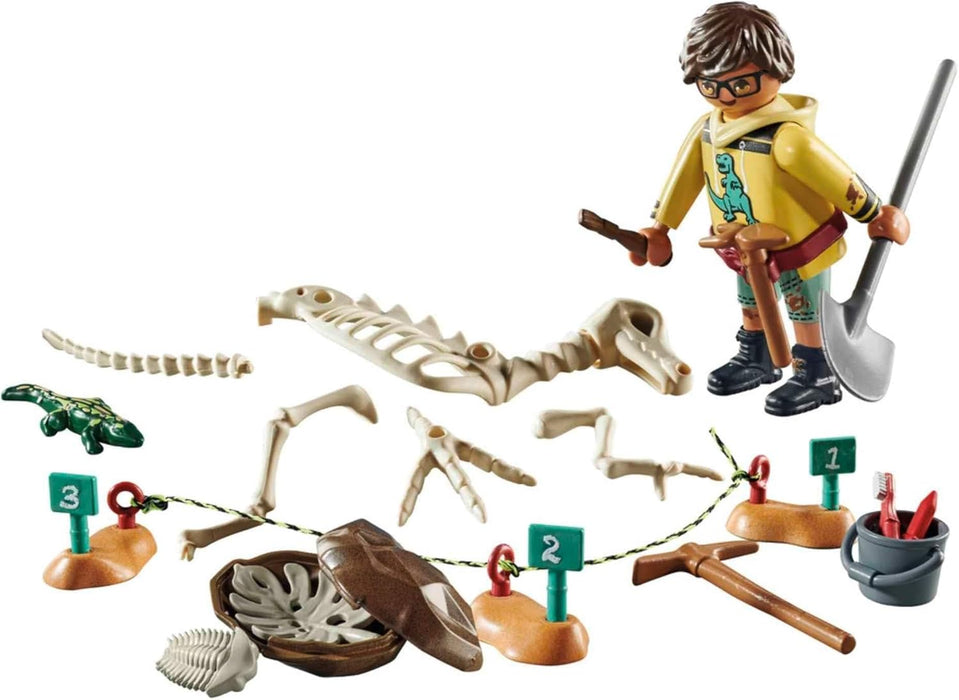 Playmobil Archaeological dig with dinosaur skeleton