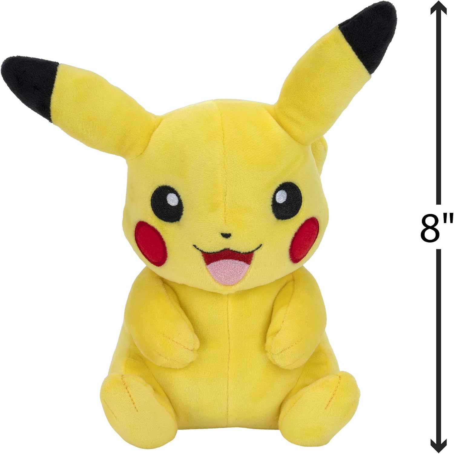Pokémon Pikachu 8-Inch Classic Plush – Officially Licensed Jazwares Stuffed Toy (Ages 2+)