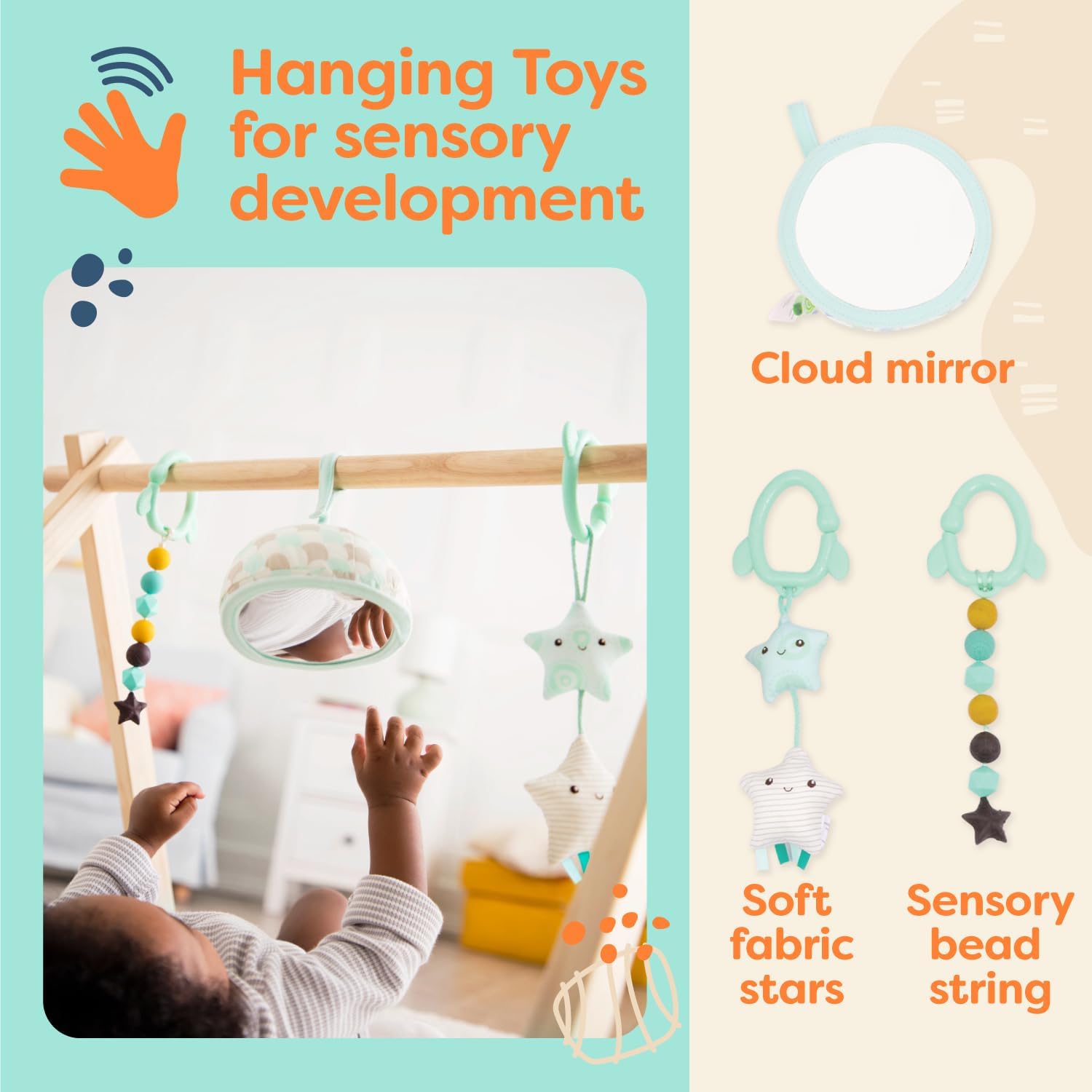 B.Baby Wooden Activity Gym