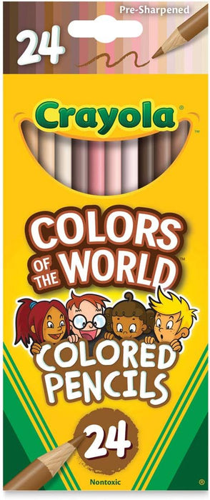 Crayola Colours of the World Pencil Crayon (24 Pack)