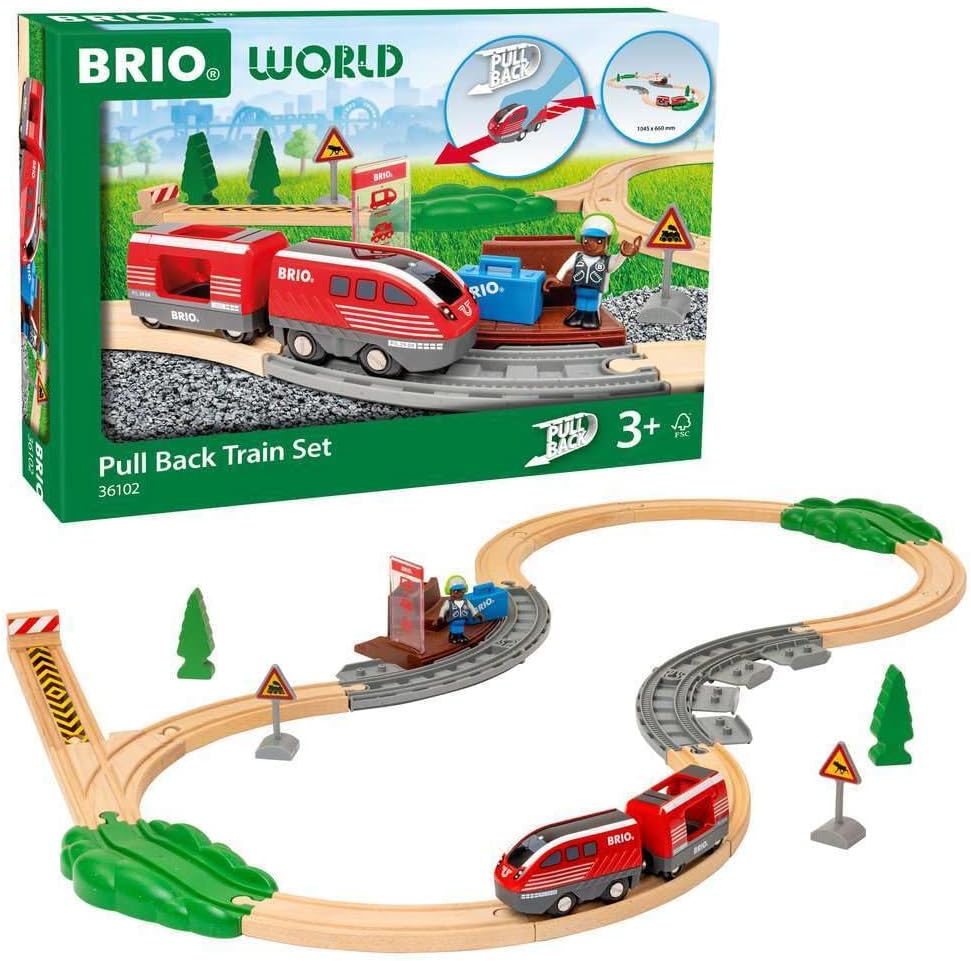 Brio Pull Back Train Set