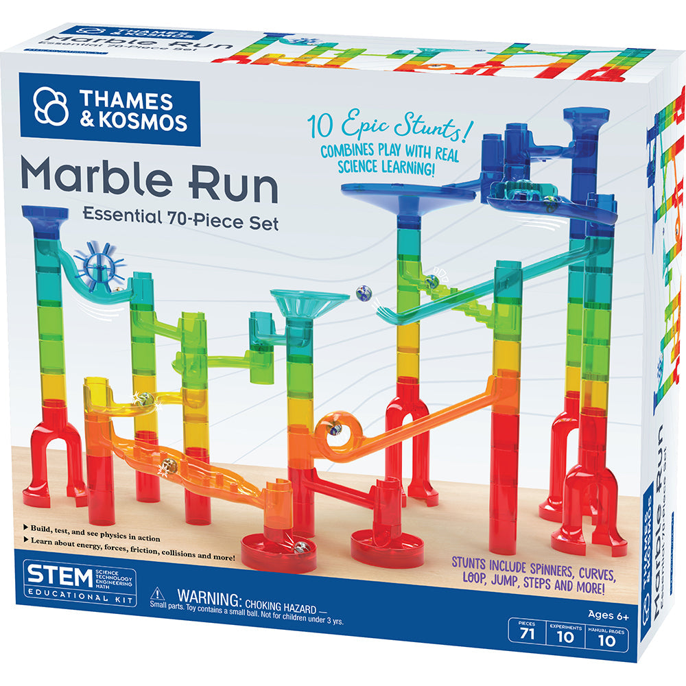 Thames & Kosmos Classic Marble Run – 70-Piece STEM Building Set